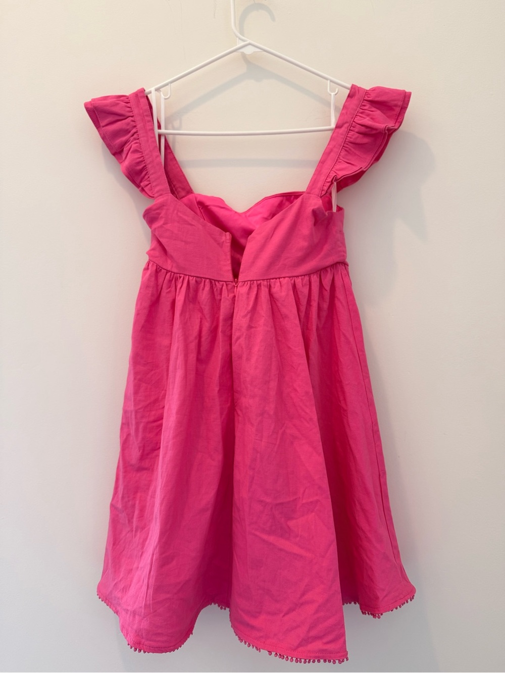 Hello Molly Hot Pink Ruffle Strap Dress - Picture 2 of 4